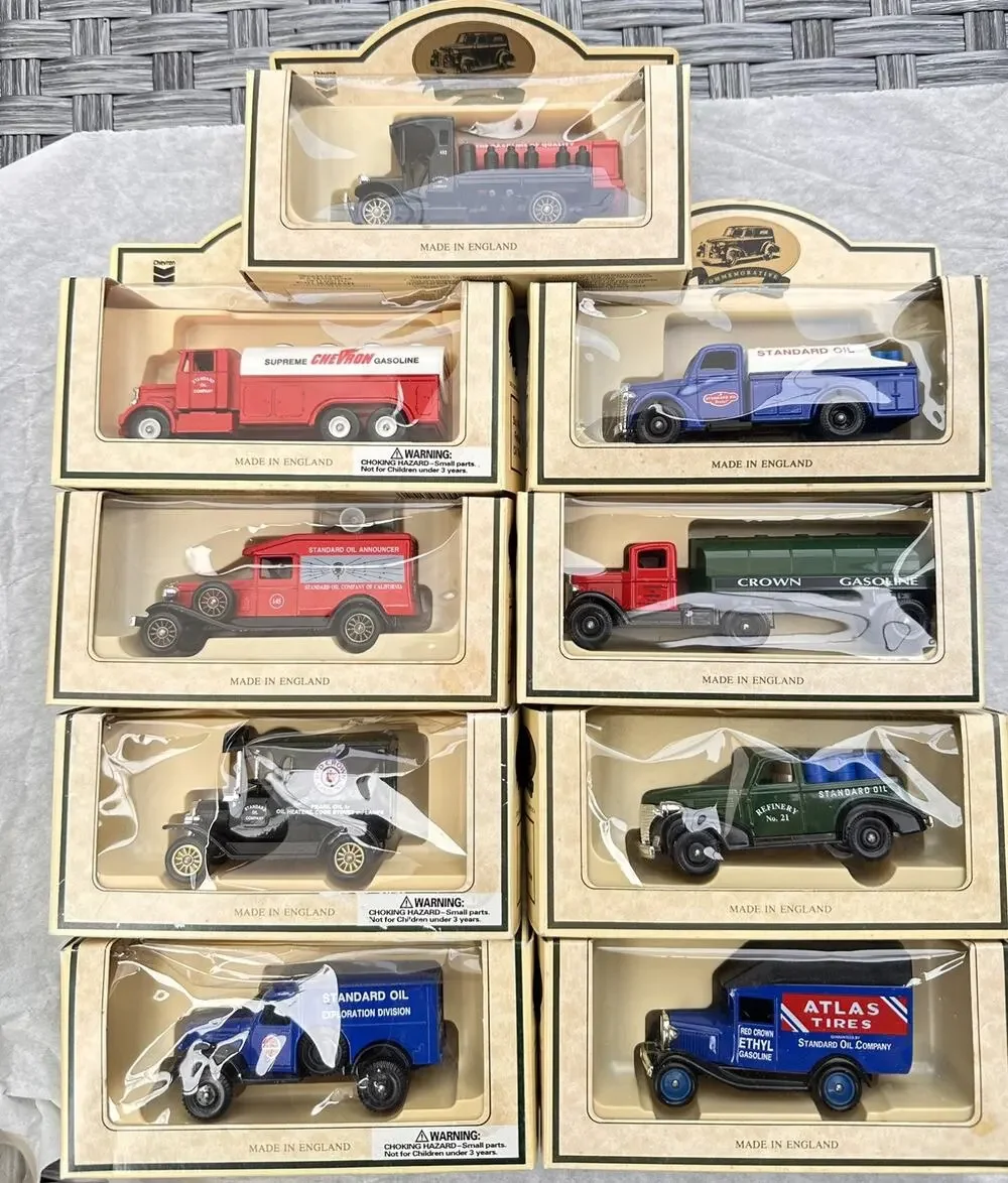 A63 Vintage Commemorative Model Chevron Diecast Truck Lot of 9 England New